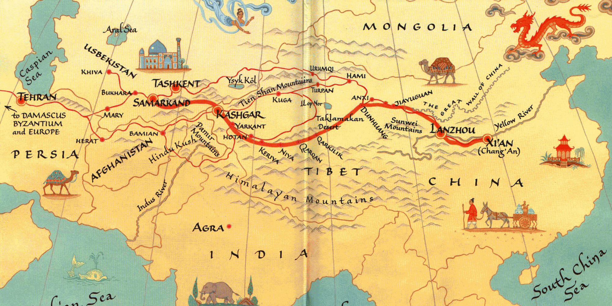 Where Does The Silk Road Start And End In China